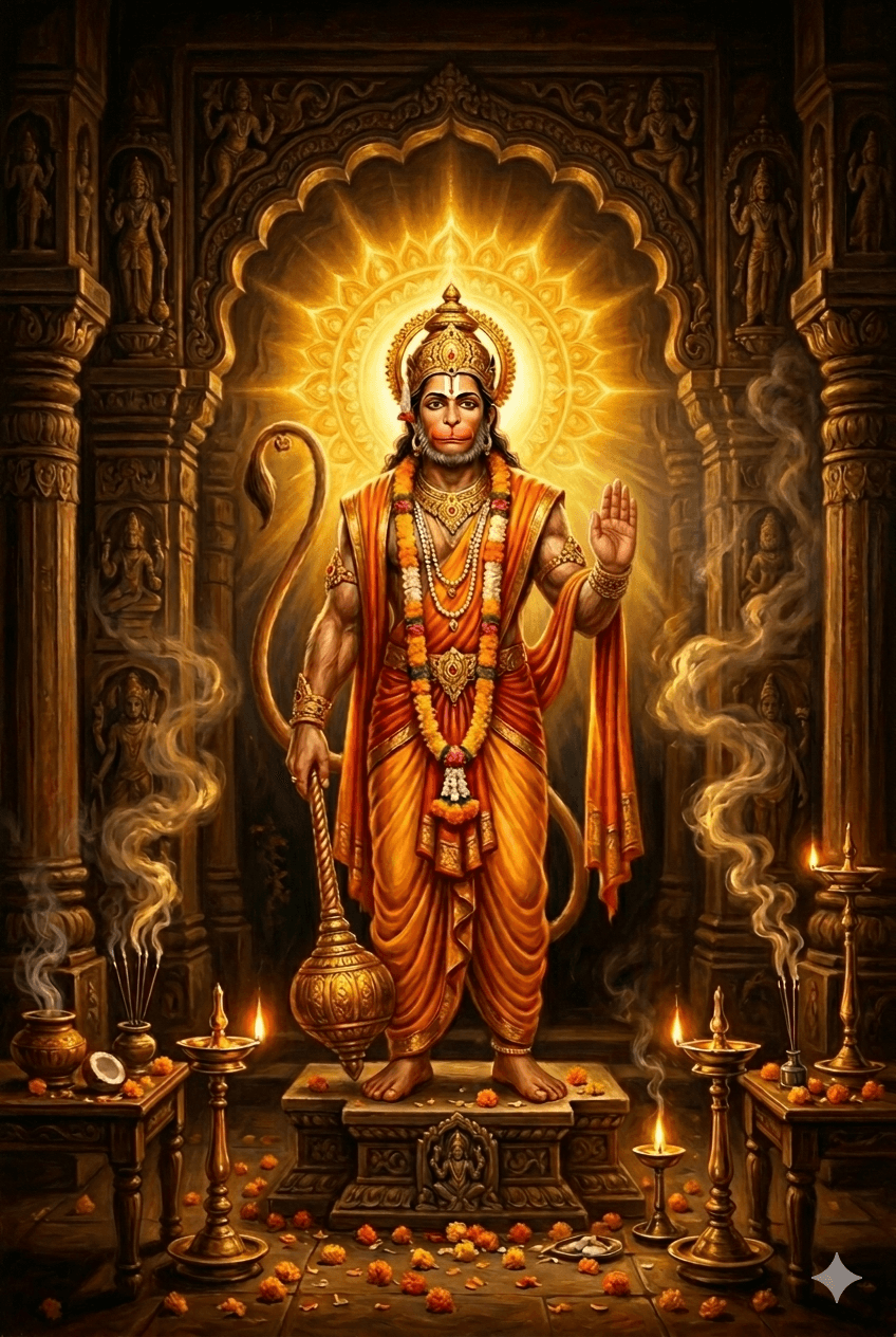 Shri Ram and Shri Hanuman